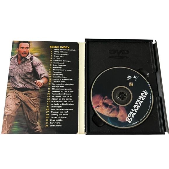 Collateral Damage (DVD, Snapcase, 2002) Arnold Schwarzenegger Action Thriller - Picture 3 of 3